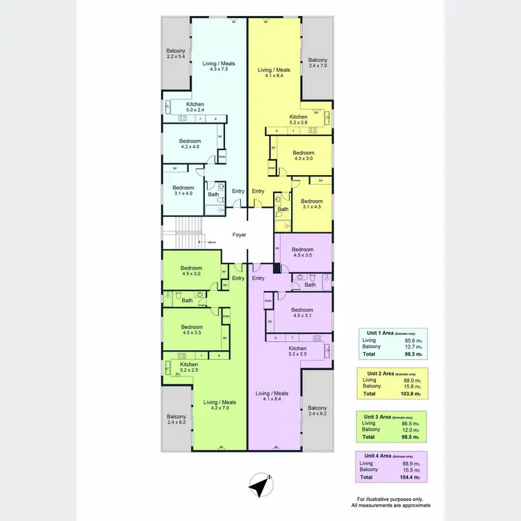 Floorplan of Homely apartment listing, 1A John Street, Flinders Park SA 5025