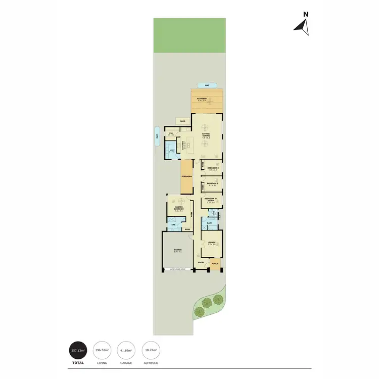 Floorplan of Homely house listing, 13 Pomona Road, Stirling SA 5152