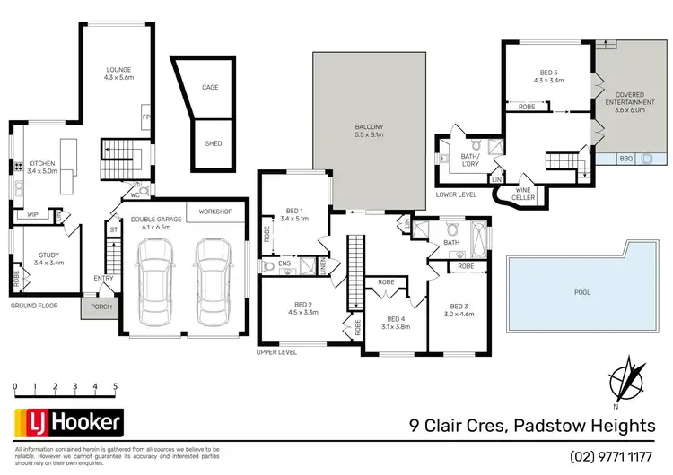 Floorplan of Homely house listing, 9 Clair Crescent, Padstow Heights NSW 2211