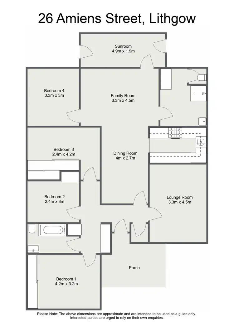 Floorplan of Homely house listing, 26 Amiens Street, Lithgow NSW 2790