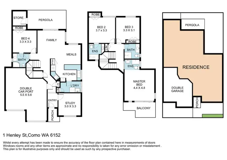 Floorplan of Homely house listing, 1 Henley Street, Como WA 6152