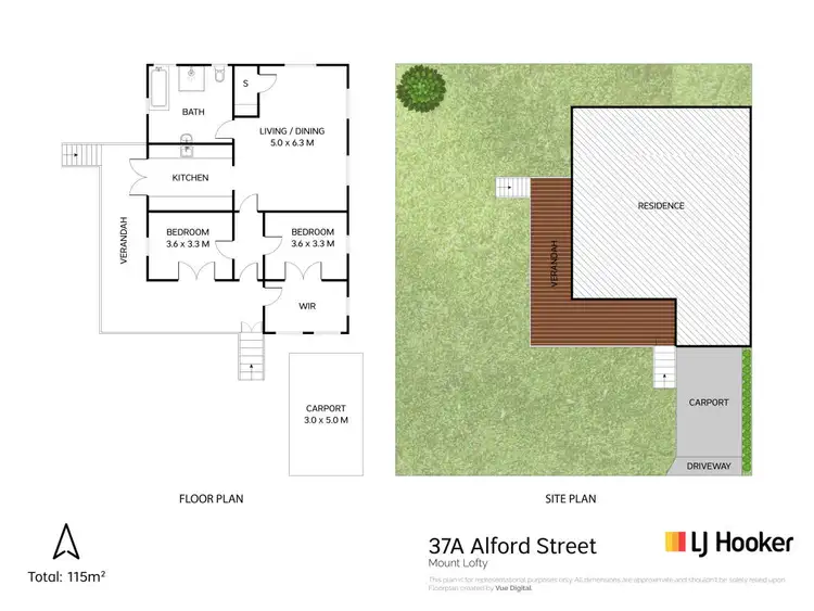 Floorplan of Homely house listing, 37A Alford Street, Mount Lofty QLD 4350