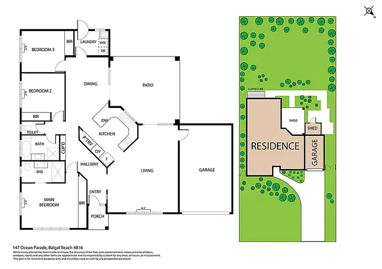 Floorplan of Homely house listing, 147 Ocean Parade, Balgal Beach QLD 4816