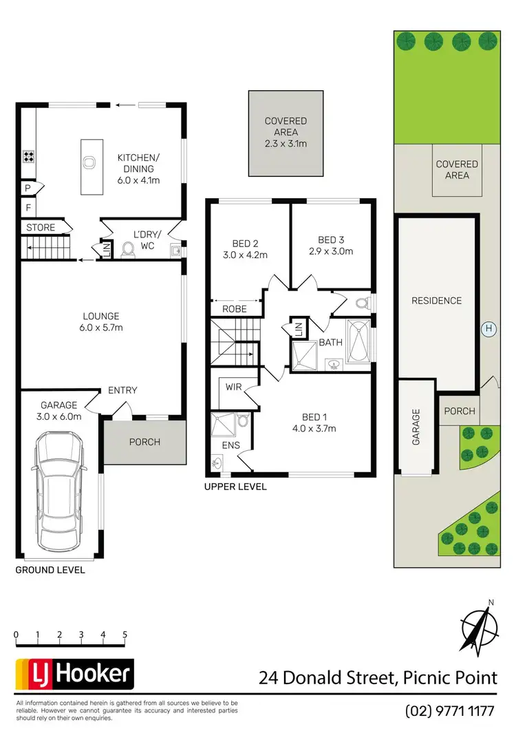Floorplan of Homely semi-detached listing, 24 Donald Street, Picnic Point NSW 2213