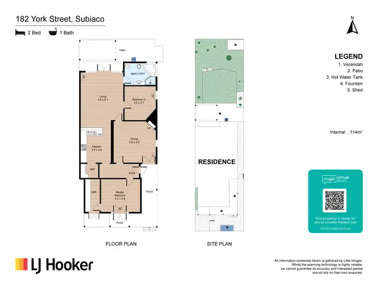 Floorplan of Homely house listing, 182 York Street, Subiaco WA 6008