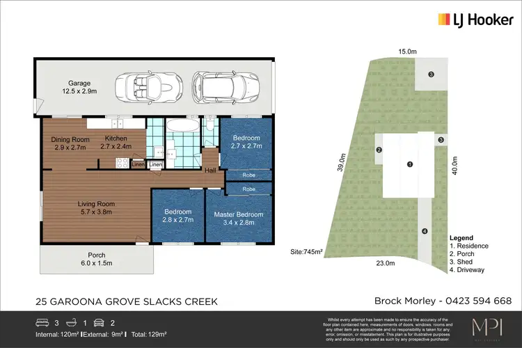 Floorplan of Homely house listing, 25 Garoona Grove, Slacks Creek QLD 4127