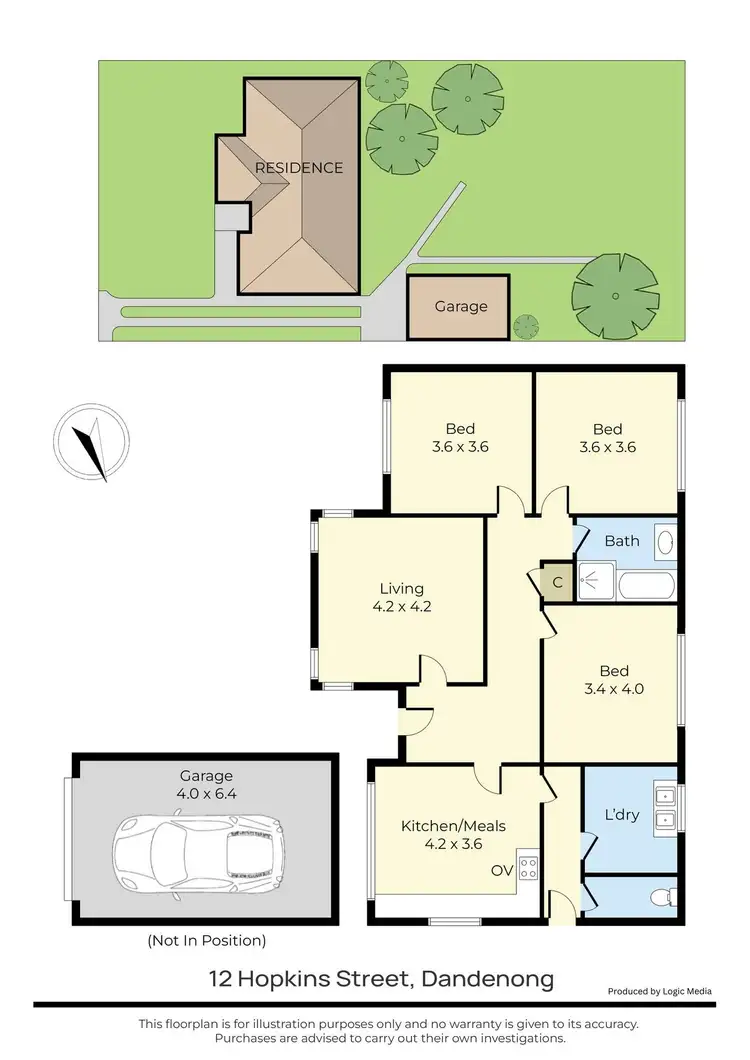 Floorplan of Homely house listing, 12 Hopkins Street, Dandenong VIC 3175