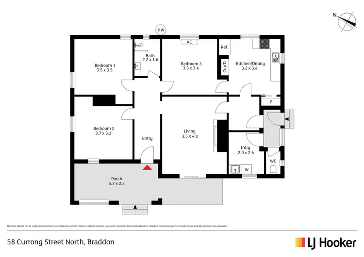 Floorplan of Homely house listing, 58 Currong Street North, Braddon ACT 2612