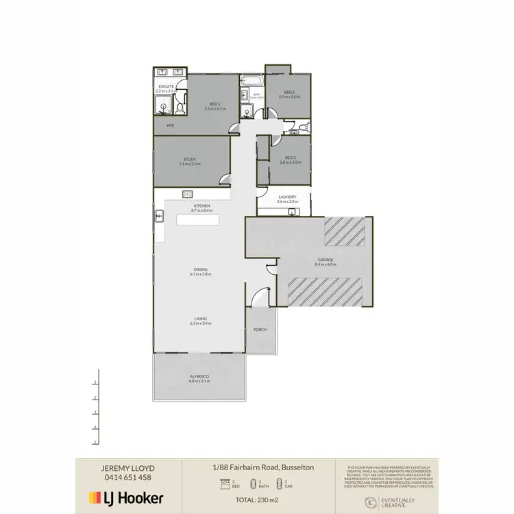 Floorplan of Homely house listing, 1/88 Fairbairn Road, Busselton WA 6280