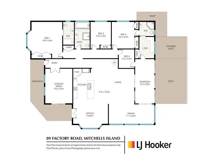 Floorplan of Homely rural property listing, 89 Factory Road, Mitchells Island NSW 2430