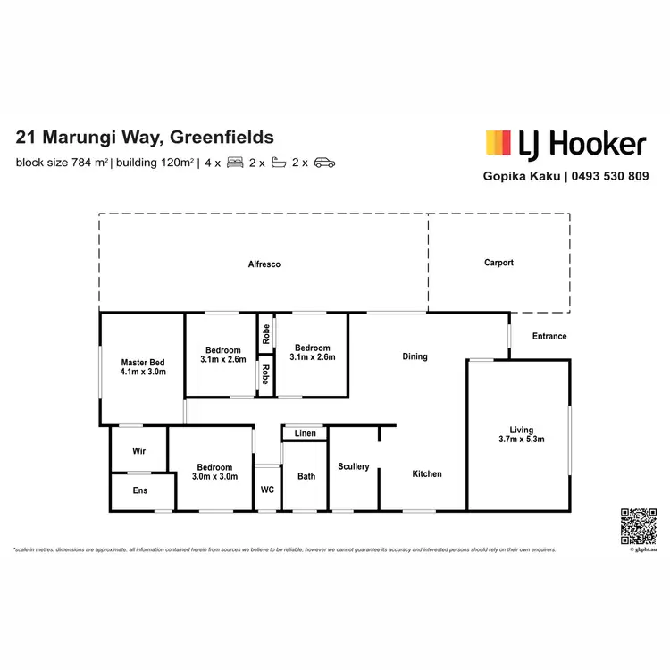 Floorplan of Homely house listing, 21 Marungi Way, Greenfields WA 6210