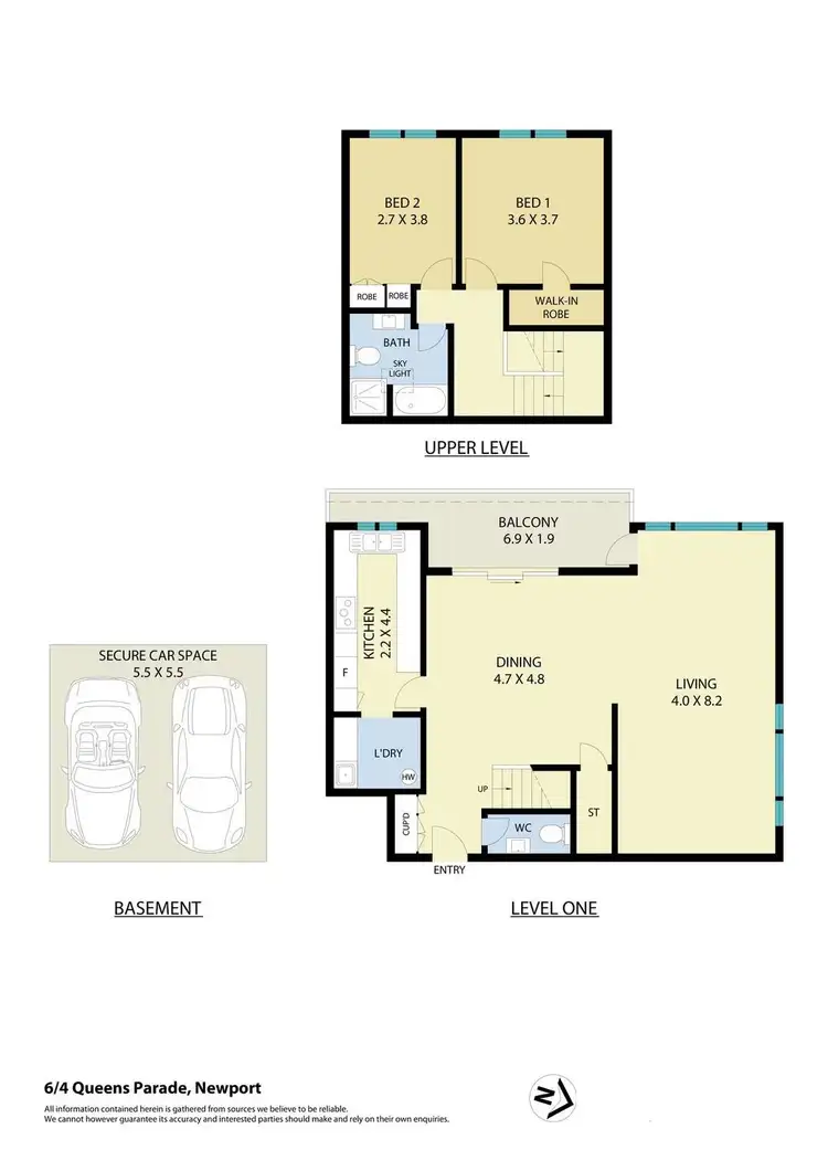 Floorplan of Homely apartment listing, 6/4 Queens Parade, Newport NSW 2106
