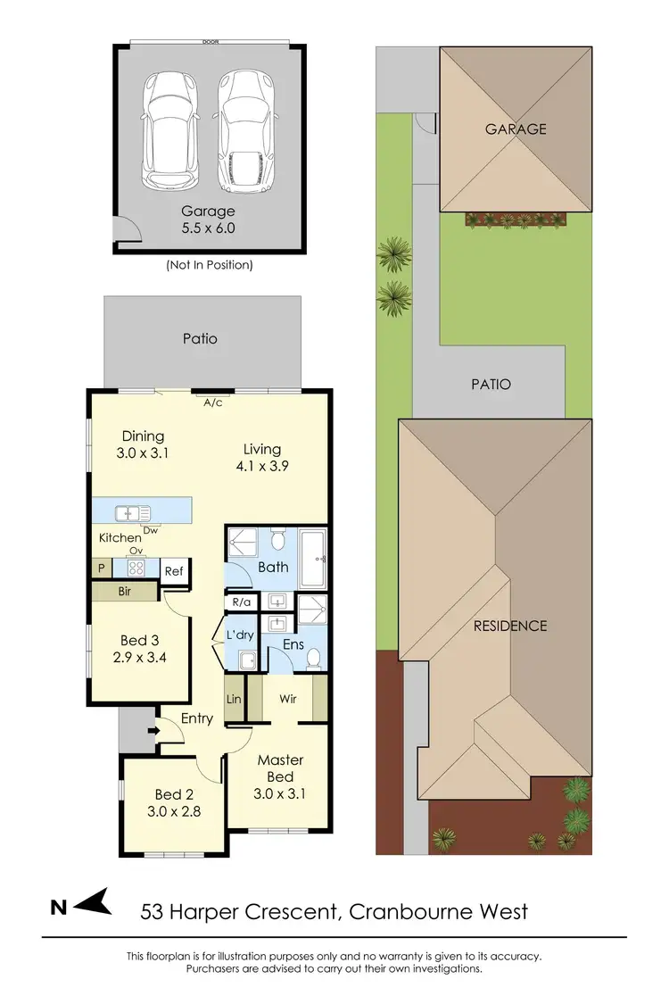 Floorplan of Homely house listing, 53 Harper Crescent, Cranbourne West VIC 3977