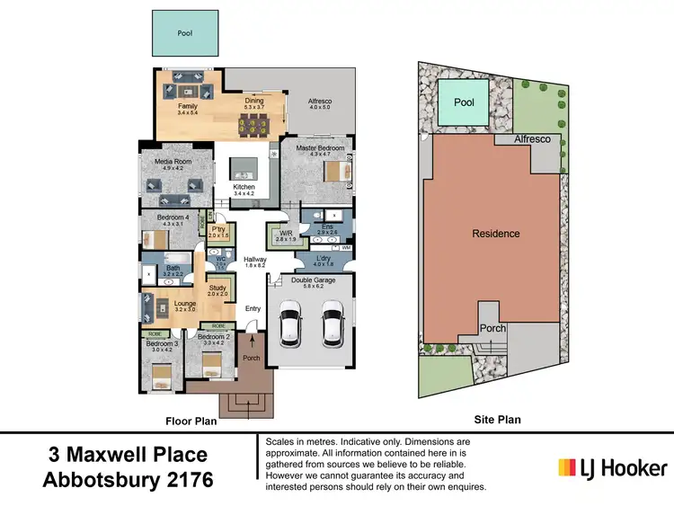 Floorplan of Homely house listing, 3 Maxwell Place, Abbotsbury NSW 2176