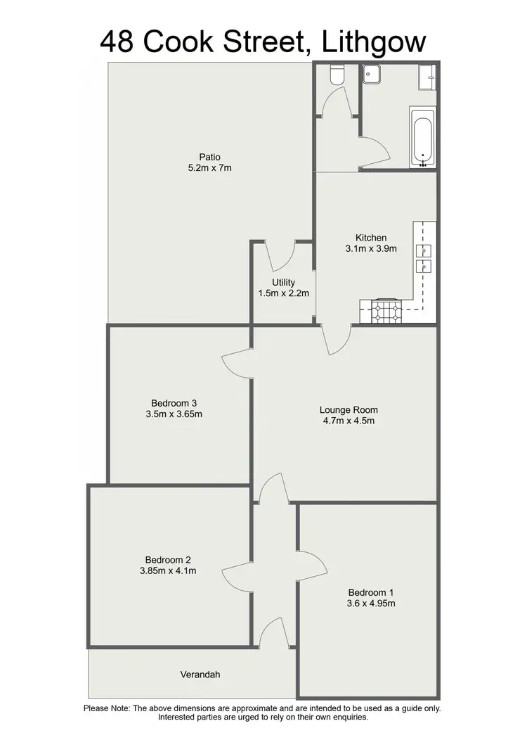 Floorplan of Homely house listing, 48 Cook Street, Lithgow NSW 2790