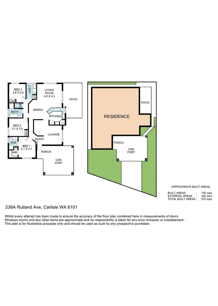 Floorplan of Homely house listing, 236A Rutland Avenue, Carlisle WA 6101