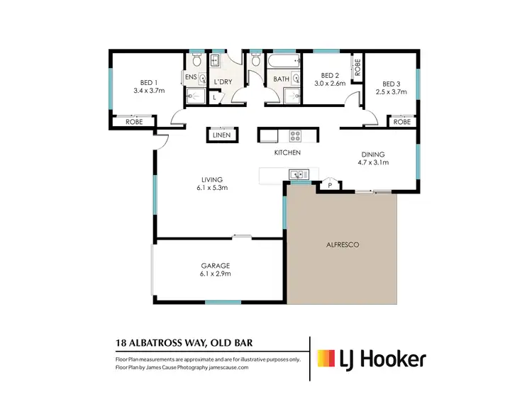 Floorplan of Homely house listing, 18 Albatross Way, Old Bar NSW 2430