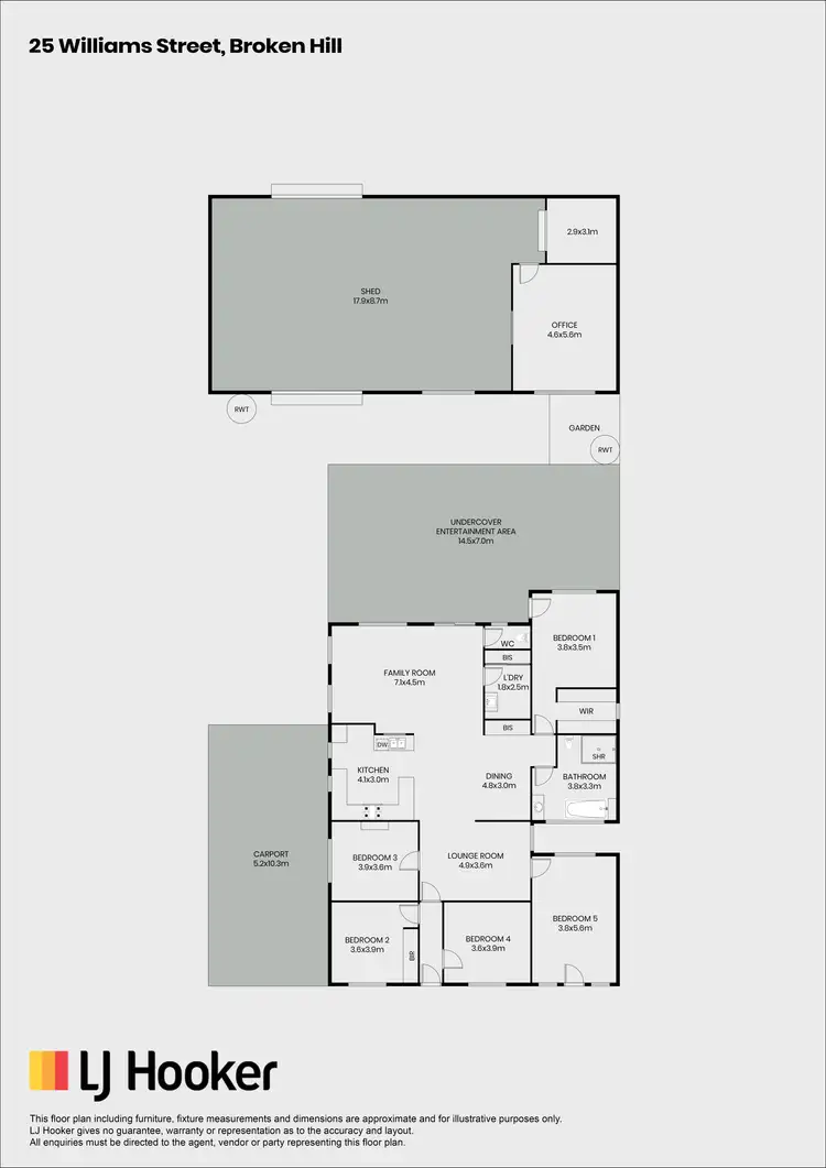 Floorplan of Homely house listing, 25 Williams Street, Broken Hill NSW 2880