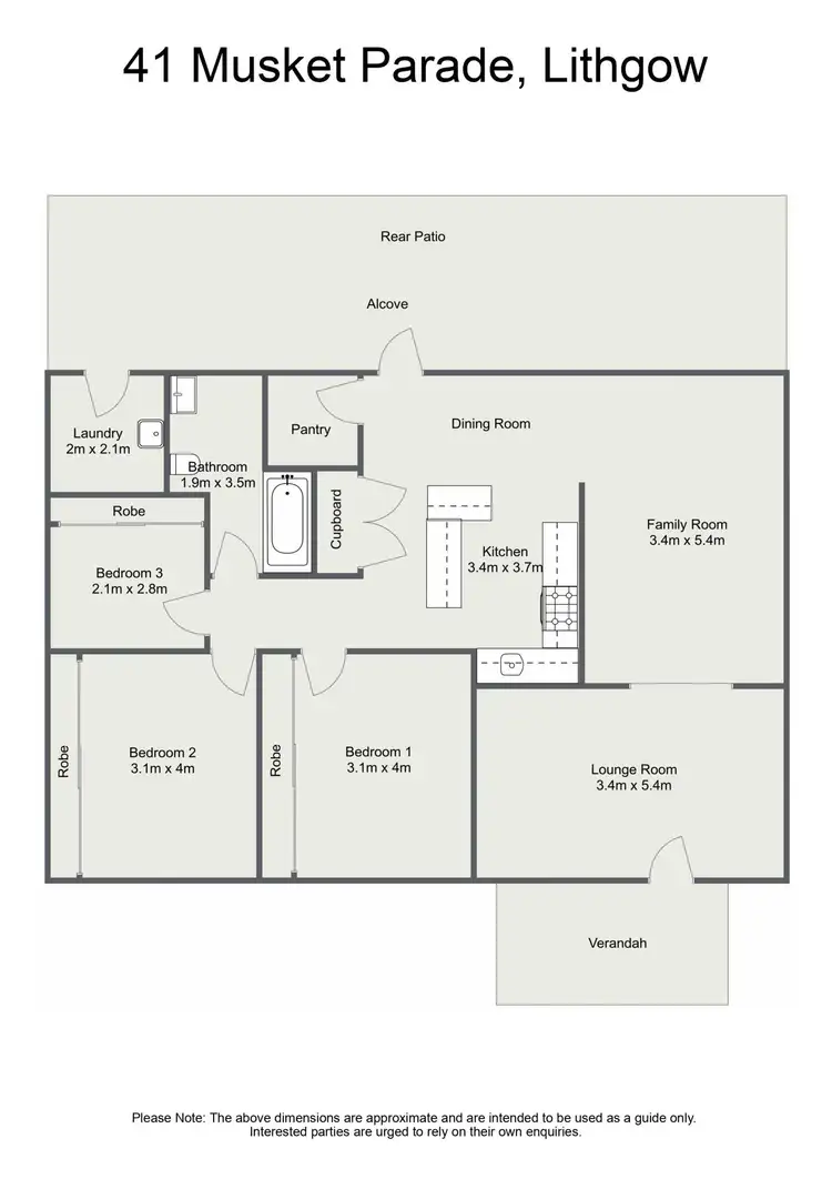 Floorplan of Homely house listing, 41 Musket Parade, Lithgow NSW 2790