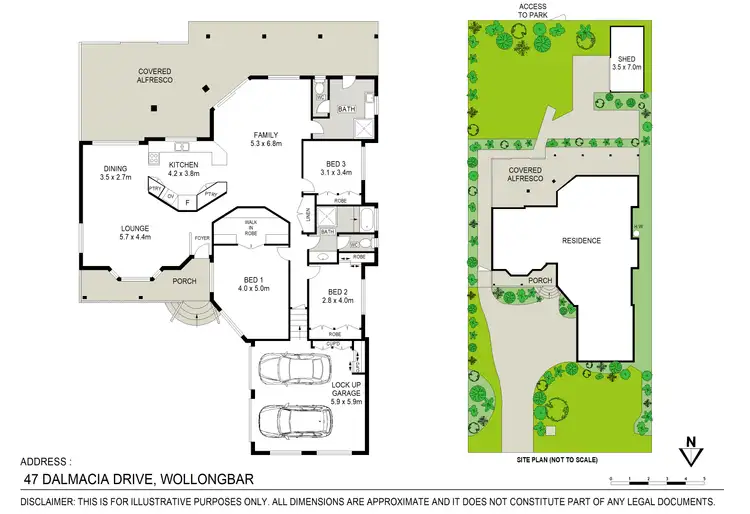 Floorplan of Homely house listing, 47 Dalmacia Drive, Wollongbar NSW 2477