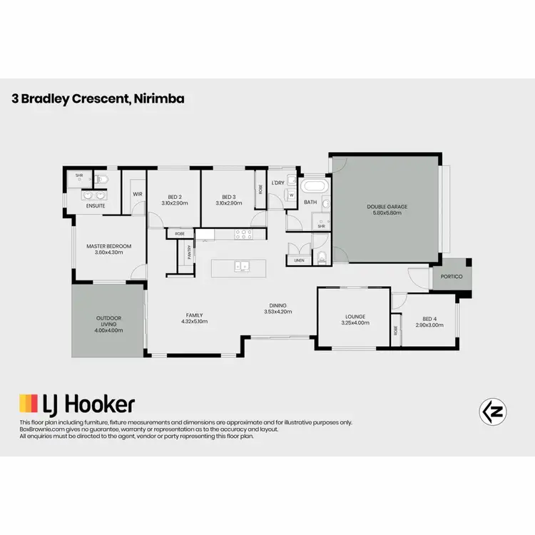 Floorplan of Homely house listing, 3 Bradley Crescent, Nirimba QLD 4551