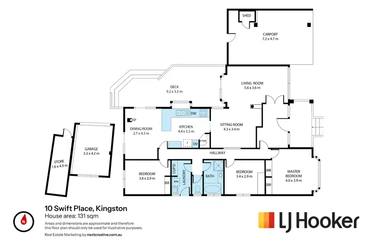 Floorplan of Homely house listing, 10 Swift Place, Kingston TAS 7050
