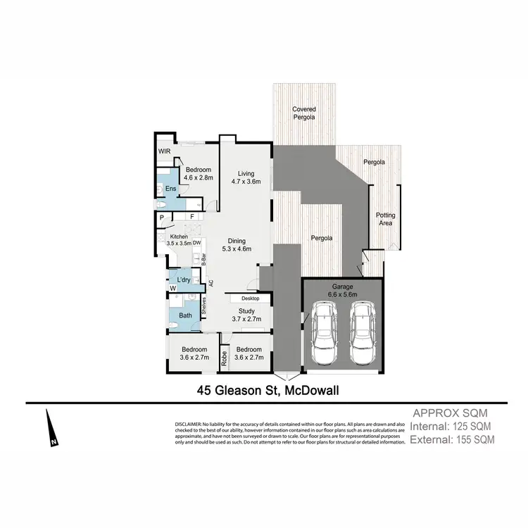 Floorplan of Homely house listing, 45 Gleason Street, Mcdowall QLD 4053