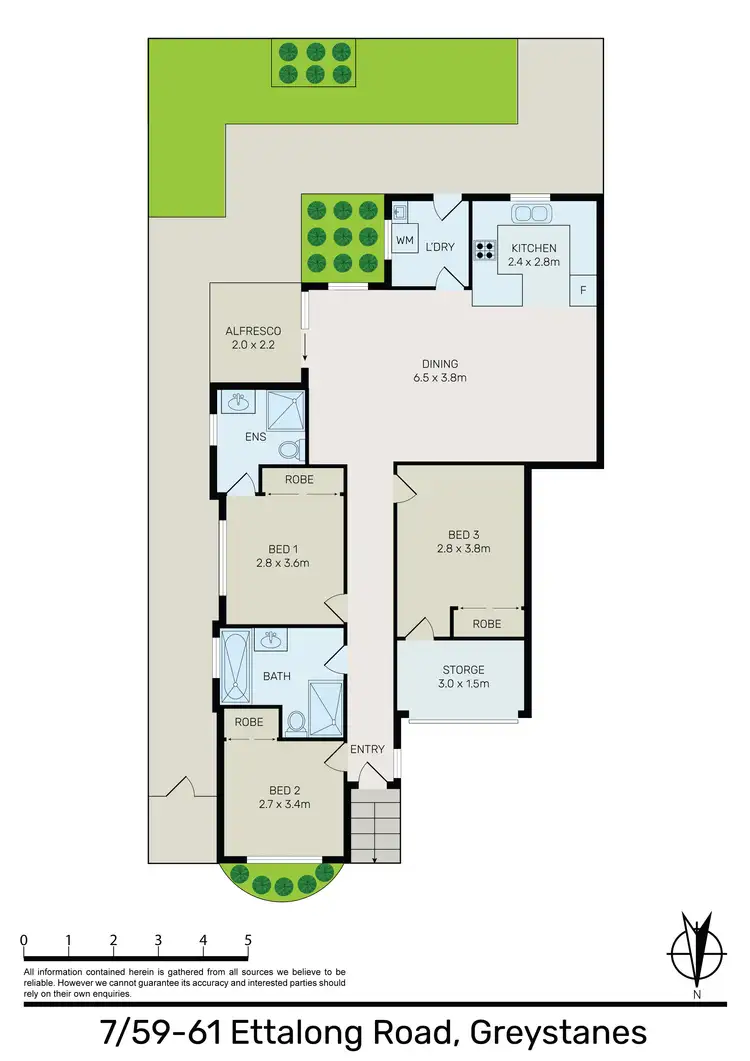 Floorplan of Homely villa listing, 7/59-61 Ettalong Rd, Greystanes NSW 2145