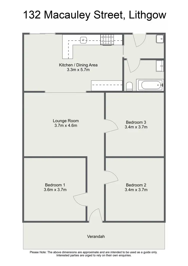 Floorplan of Homely house listing, 132 Macauley Street, Lithgow NSW 2790