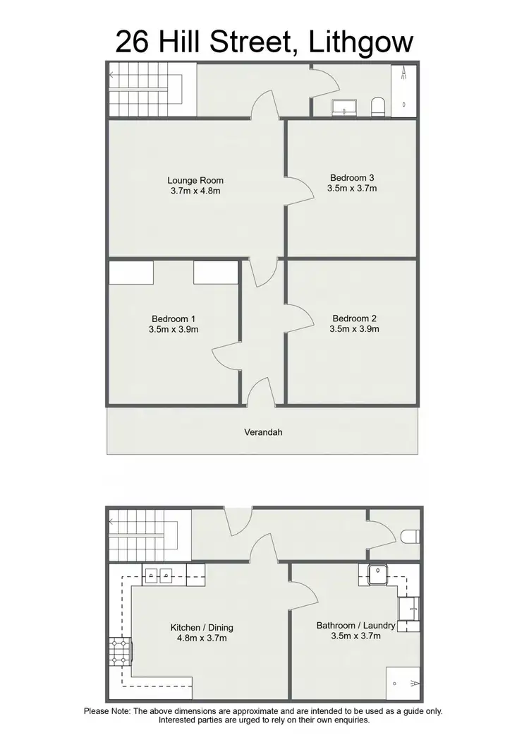 Floorplan of Homely house listing, 26 Hill Street, Lithgow NSW 2790
