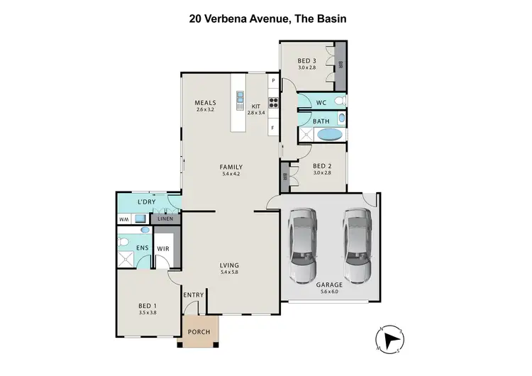 Floorplan of Homely house listing, 20 Verbena Avenue, The Basin VIC 3154