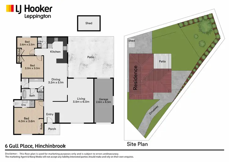 Floorplan of Homely house listing, 6 Gull Place, Hinchinbrook NSW 2168
