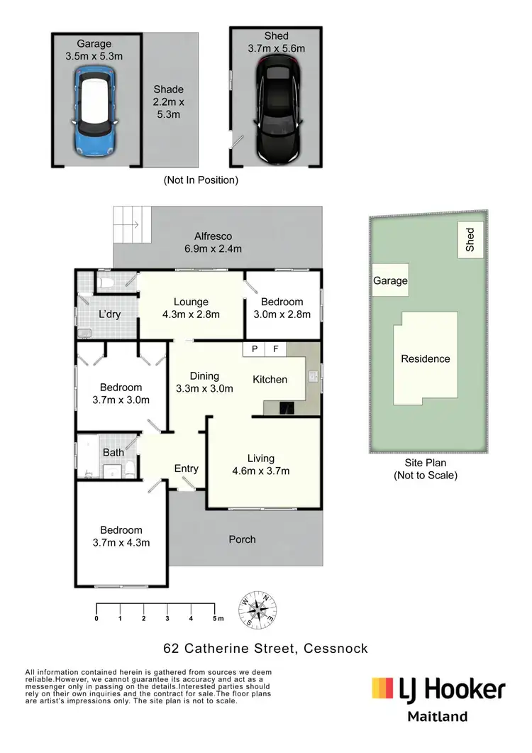 Floorplan of Homely house listing, 62 Catherine Street, Cessnock NSW 2325
