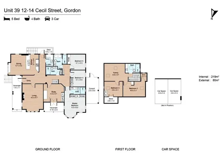 Floorplan of Homely house listing, 39/12-14 Cecil Street, Gordon NSW 2072