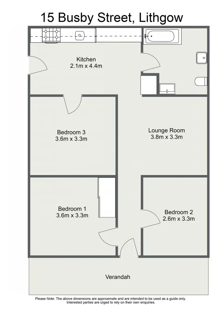 Floorplan of Homely house listing, 15 Busby Street, Lithgow NSW 2790