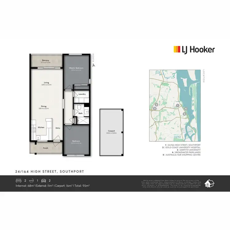 Floorplan of Homely unit listing, 24/164 High Street, Southport QLD 4215