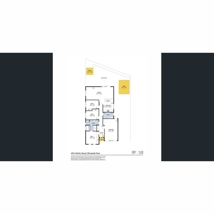 Floorplan of Homely house listing, 43A Nimitz Road, Elizabeth East SA 5112