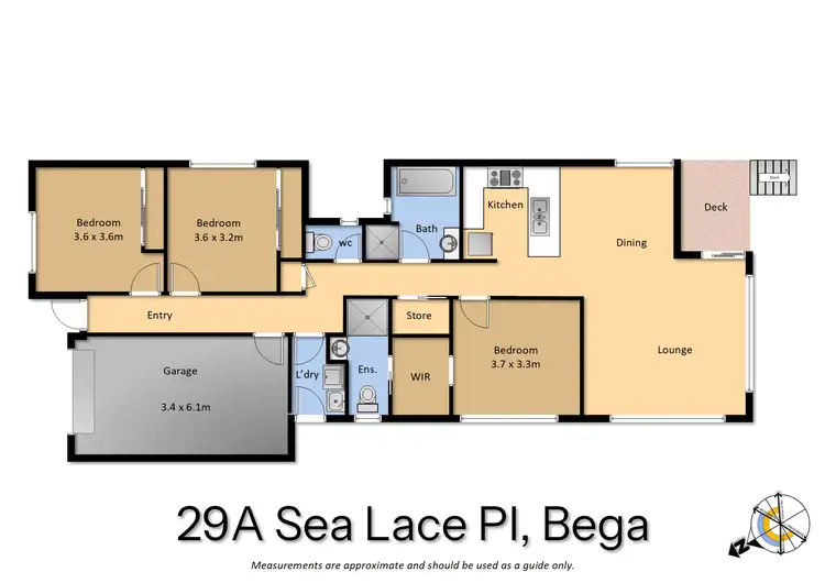 Floorplan of Homely house listing, 29a Sea Lace Place, Bega NSW 2550
