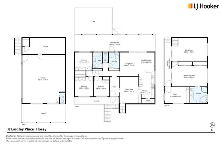 Floorplan of Homely house listing, 8 Laidley Place, Florey ACT 2615