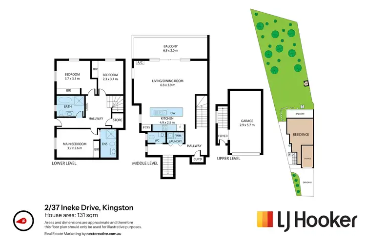Floorplan of Homely townhouse listing, 2/37 Ineke Drive, Kingston TAS 7050