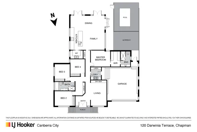Floorplan of Homely house listing, 120 Darwinia Terrace, Chapman ACT 2611