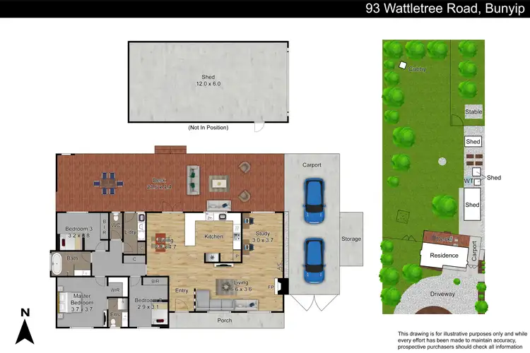 Floorplan of Homely house listing, 93 Wattletree Road, Bunyip VIC 3815