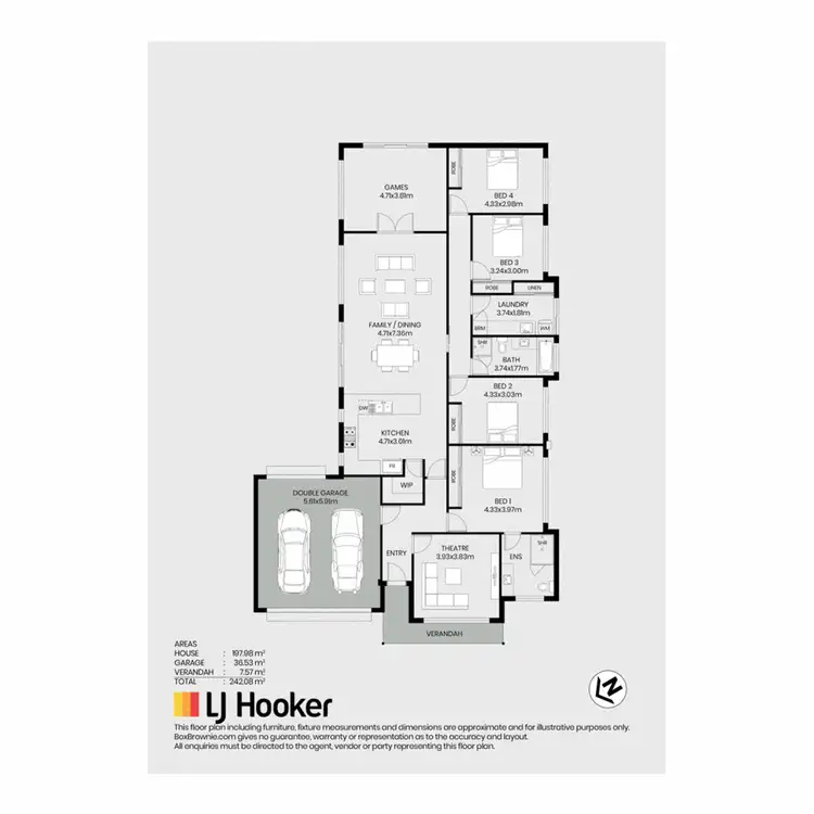 Floorplan of Homely house listing, 14 Merion Street, Dunsborough WA 6281