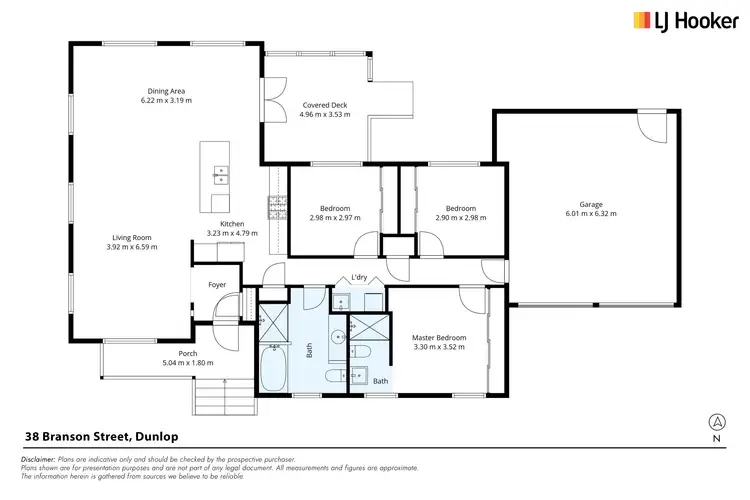 Floorplan of Homely house listing, 38 Branson Street, Dunlop ACT 2615