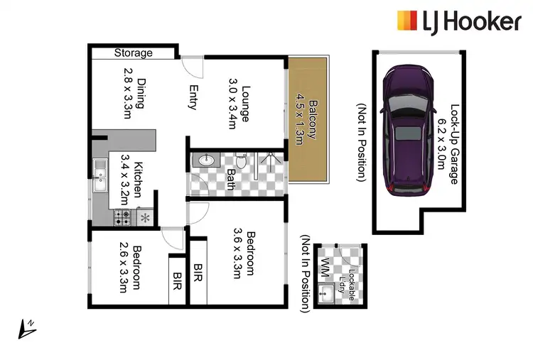 Floorplan of Homely unit listing, 23/4-12 Huxtable Avenue, Lane Cove NSW 2066