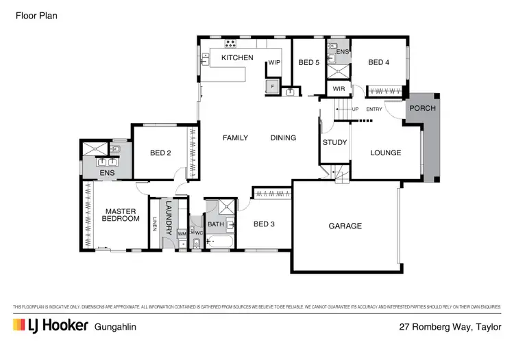 Floorplan of Homely house listing, 27 Romberg Way, Taylor ACT 2913