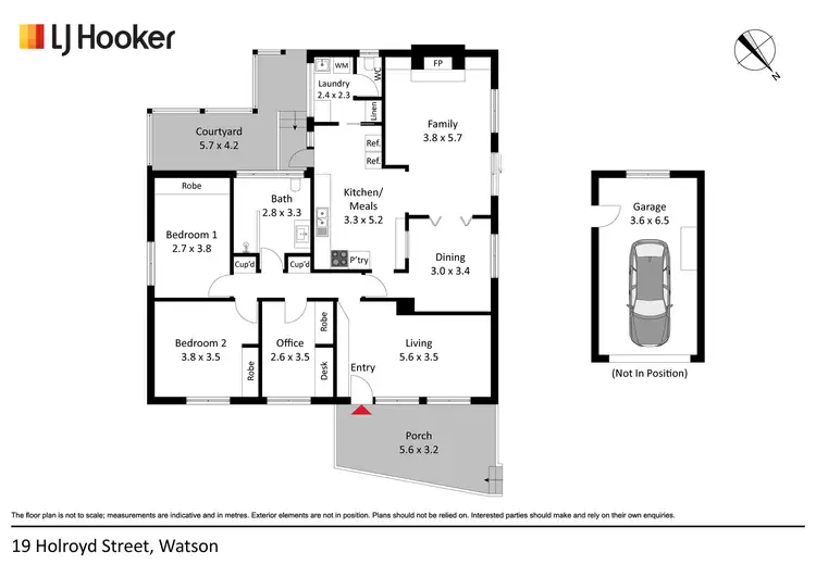 Floorplan of Homely house listing, 19 Holroyd Street, Watson ACT 2602