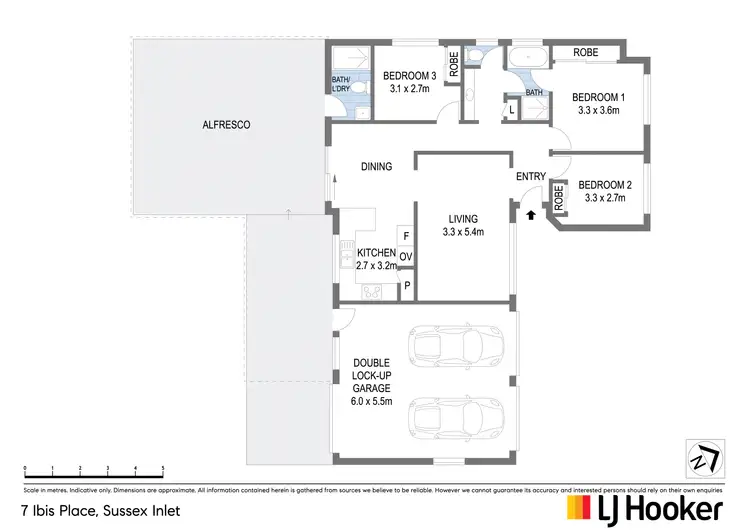 Floorplan of Homely house listing, 7 Ibis Place, Sussex Inlet NSW 2540