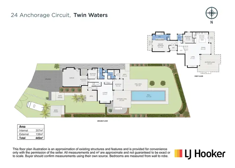 Floorplan of Homely house listing, 24 Anchorage Circuit, Twin Waters QLD 4564