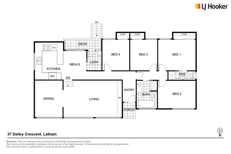 Floorplan of Homely house listing, 37 Dalley Crescent, Latham ACT 2615